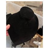 Collection of Jewelry Display Stands, Risers, Mannequin Busts, and Display Props