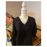 Adjustable Tabletop Display Mannequin with Black V-Neck Top