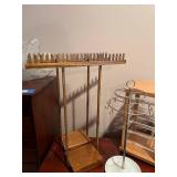 Lot of 3 Jewelry Organizer Stands and Display Cabinet