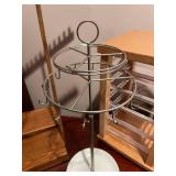 Lot of 3 Jewelry Organizer Stands and Display Cabinet