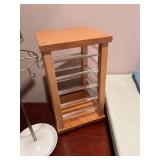 Lot of 3 Jewelry Organizer Stands and Display Cabinet