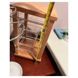 Lot of 3 Jewelry Organizer Stands and Display Cabinet