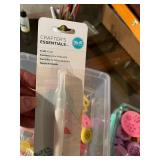 Large Crafting Supplies Lot with Silicone Molds, Rubber Stamps, Tools, and Punches