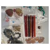 Large Assortment of Gemstone and Glass Beads for Jewelry Making