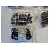 Assorted Collection of Semi-Precious Stone Beads and Bracelets in Various Shapes