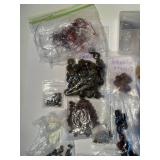 Assorted Collection of Semi-Precious Stone Beads and Jewelry-Making Supplies