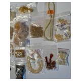 Collection of Semi-Precious Stone Beads Assorted Shapes and Colors