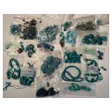 Large Assorted Lot of Turquoise and Gemstone Beads for Jewelry Making