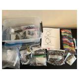 Bead Stringing and Jewelry Making Kit with Storage Box and Assorted Supplies