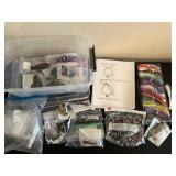 Bead Stringing and Jewelry Making Kit with Storage Box and Assorted Supplies