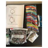 Bead Stringing and Jewelry Making Kit with Storage Box and Assorted Supplies