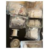 Collection of Jewelry Making Supplies and Finished Silver Jewelry