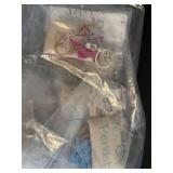 Collection of Jewelry Making Supplies and Finished Silver Jewelry