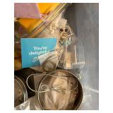 Large Lot of Jewelry Making Supplies and Beads in Storage Bins