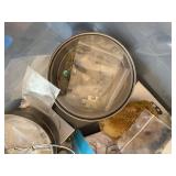 Large Lot of Jewelry Making Supplies and Beads in Storage Bins