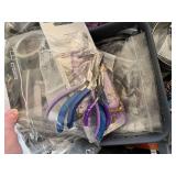 Large Beading and Jewelry Making Supply Lot with Tools, Wires, and Assorted Beads