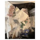Large Beading and Jewelry Making Supply Lot with Tools, Wires, and Assorted Beads