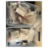 Bulk Lot of Assorted Gemstone Beads and Jewelry Making Supplies