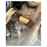 Beading and Jewelry Making Supplies Collection with Wires, Spools, and Beads