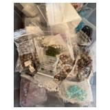 Large Jewelry Making Supply Lot with Beads, Wire, and Organizer