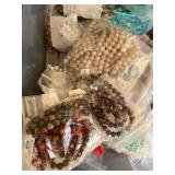 Large Jewelry Making Supply Lot with Beads, Wire, and Organizer