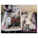 Large Jewelry Making Supplies Lot with Charms, Beads, Chains, and Findings