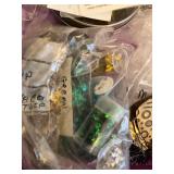 Large Jewelry Making Supplies Lot with Charms, Beads, Chains, and Findings