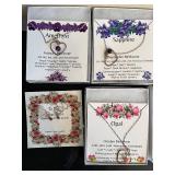 Collection of 7 Gemstone Necklaces and Earrings by Inspired Fusion Jewelry