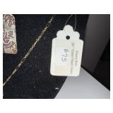 Set of 2 Artisan Necklaces with Decorative Pendants and Gold-Filled Chains