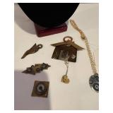 Artisan Jewelry Lot with Turquoise Pendant and Keum Boo Necklace