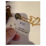 Artisan Jewelry Lot with Turquoise Pendant and Keum Boo Necklace