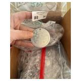 Collection of Engraved Metal Christmas Ornaments Assorted Designs