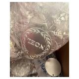 Collection of Engraved Metal Christmas Ornaments Assorted Designs