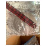 Collection of Engraved Metal Christmas Ornaments Assorted Designs