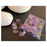 Marble Rocks and Amethyst Crystal Set with Decorative Stones