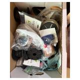 Box of Assorted Leather Cord Spools in Various Colors