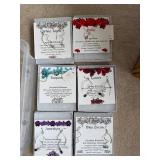 Set of 6 Birthstone-Themed Earrings by Infused Fusion Jewelry