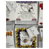 Set of 6 Argentium Silver Birthstone Jewelry Pieces in Gift Boxes