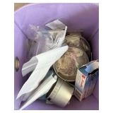 Assorted Jewelry Making Supplies in Storage Organizers