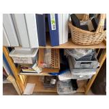 Craft Room Supply Lot with Binders, Storage Bins, Jewelry Findings, and Art Supplies