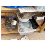 Craft Room Supply Lot with Binders, Storage Bins, Jewelry Findings, and Art Supplies