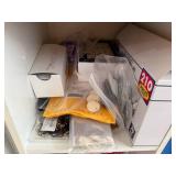 Craft Room Supply Lot with Binders, Storage Bins, Jewelry Findings, and Art Supplies