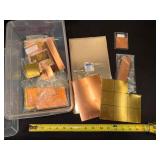 Mixed Lot of Copper and Brass Sheet Metal Assortment