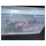 Mixed Lot of Copper and Brass Sheet Metal Assortment