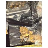 Large Assortment of Themed Gold Tone Metal Charms in Bags