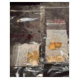 Large Assortment of Themed Gold Tone Metal Charms in Bags