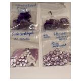 Collection of Assorted Amethyst and Pink Amethyst Gemstone Beads