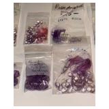 Collection of Assorted Amethyst and Pink Amethyst Gemstone Beads
