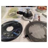 Artisan Enameling and Soldering Tool Lot with Torch, Mesh Screen, and Accessories