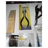 Jewelry Making and Craft Tool Collection with Engraver, Pliers, Files, and Saw